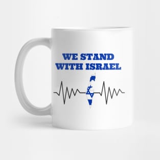 Patriotic Jewish, We Stand With Israel Mug